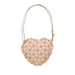 Kabelka Cottage Floral Ruffle Heart