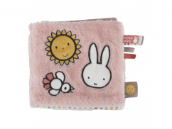 Textilná knižka s aktivitami králiček Miffy fluffy pink