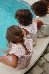 Neoprénová plávacia vesta Cherry pink motif