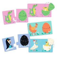 Puzzle Duo Zábavná vajíčka 12ks