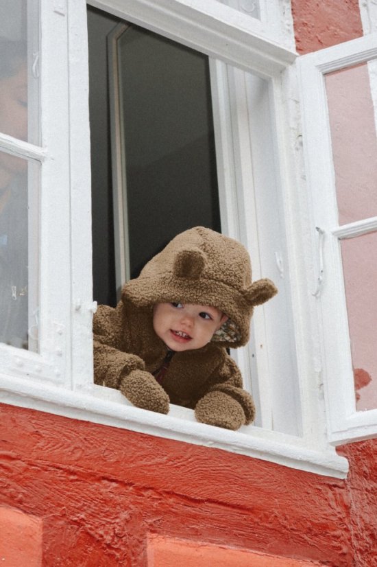Overal grizz teddy shitake rôzne veľkosti
