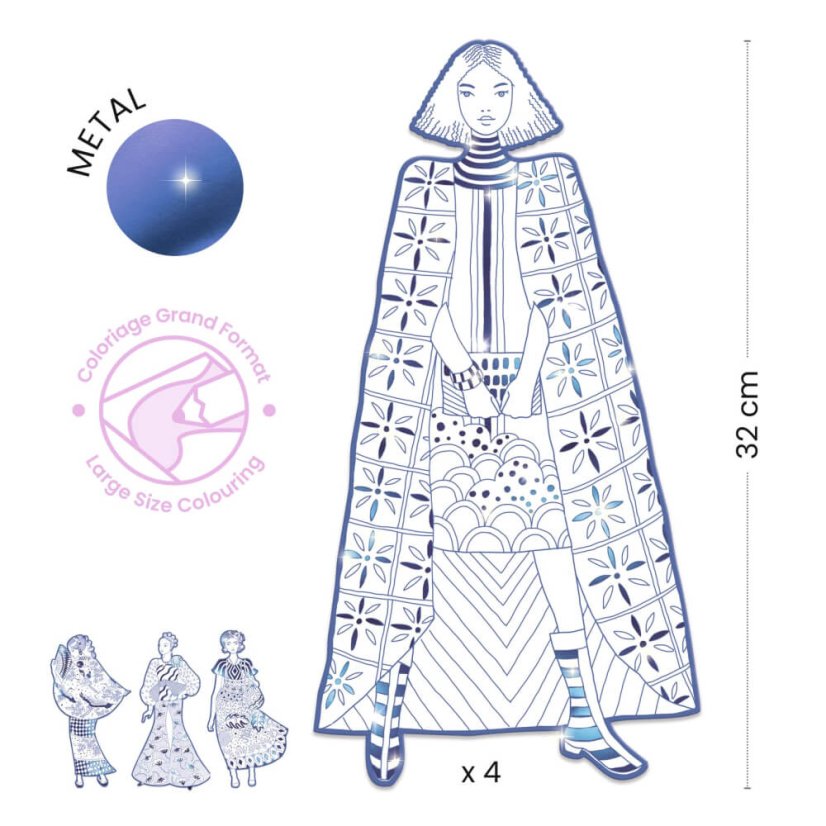 Große Malbücher Laura und Freunde (4 Stk.)