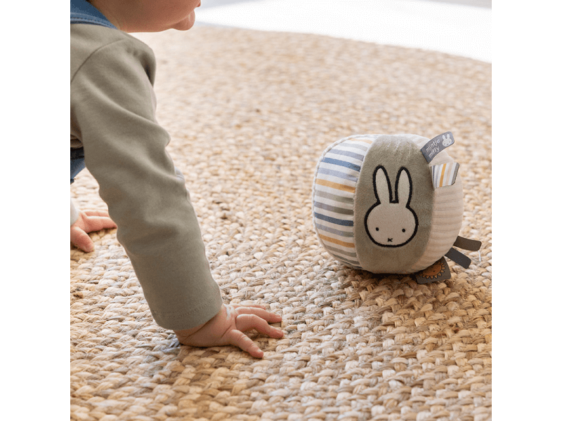 Little Dutch Loptička textilná králiček miffy fluffy blue