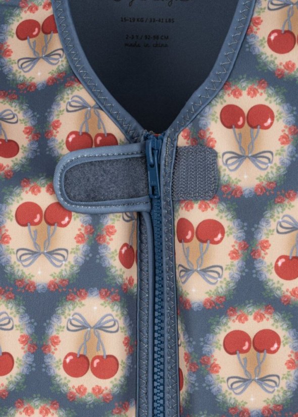 Neoprenová plovací vesta Cherry bow blue