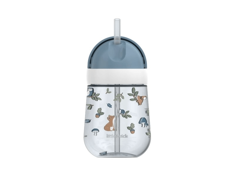 Little Dutch Tasse mit Strohhalm, 300 ml, 9 M+ Forest Friends
