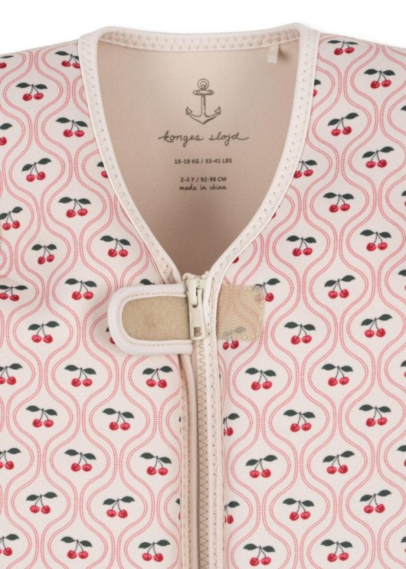 Neoprenová plovací vesta Cherry pink motif