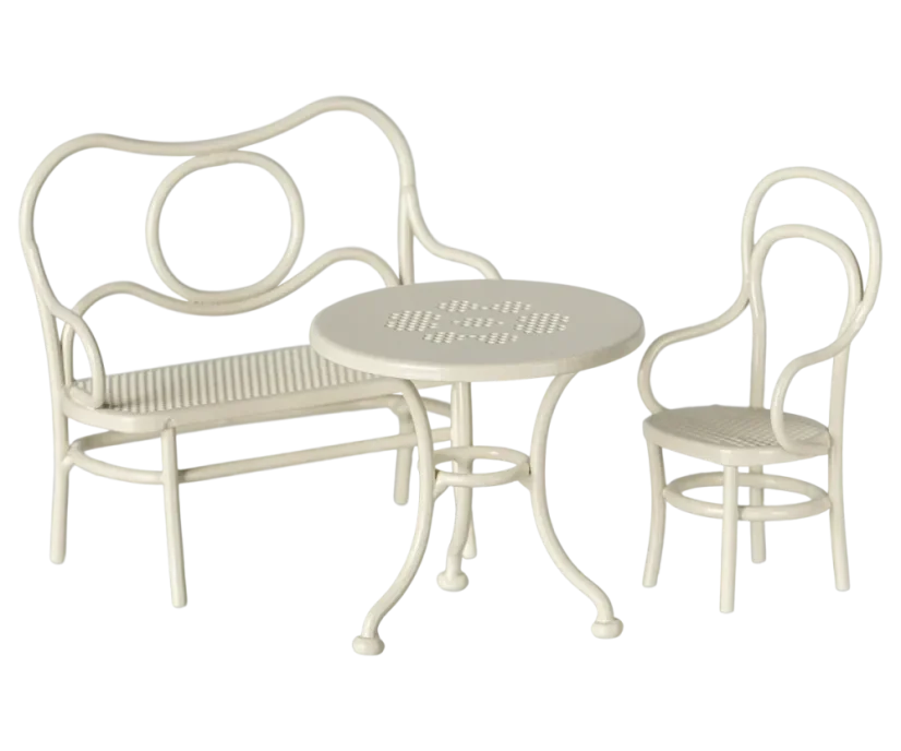 Café set pro myšky - Off white