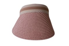 Slamený šilt Pink