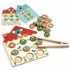 Pinstou - Dřevěná edukativní hra počítání s pinzetou