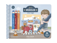 Little Dutch Malvorlagen mit Buntstiften Transport Jim