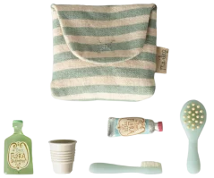 Zahnbürstenset in einer Tasche für Blue Mouse Maileg