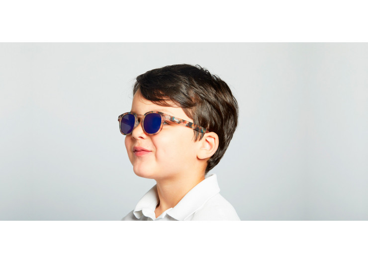 #C Junior Sonnenbrille 5-10 Jahre IZIPIZI verschiedene Farben - IZIPIZI farby: TORTOISE MIRROR
