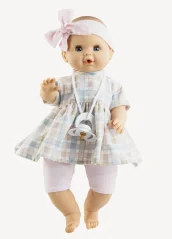 Realistické miminko - holčička Sonia v šatech se zvukem