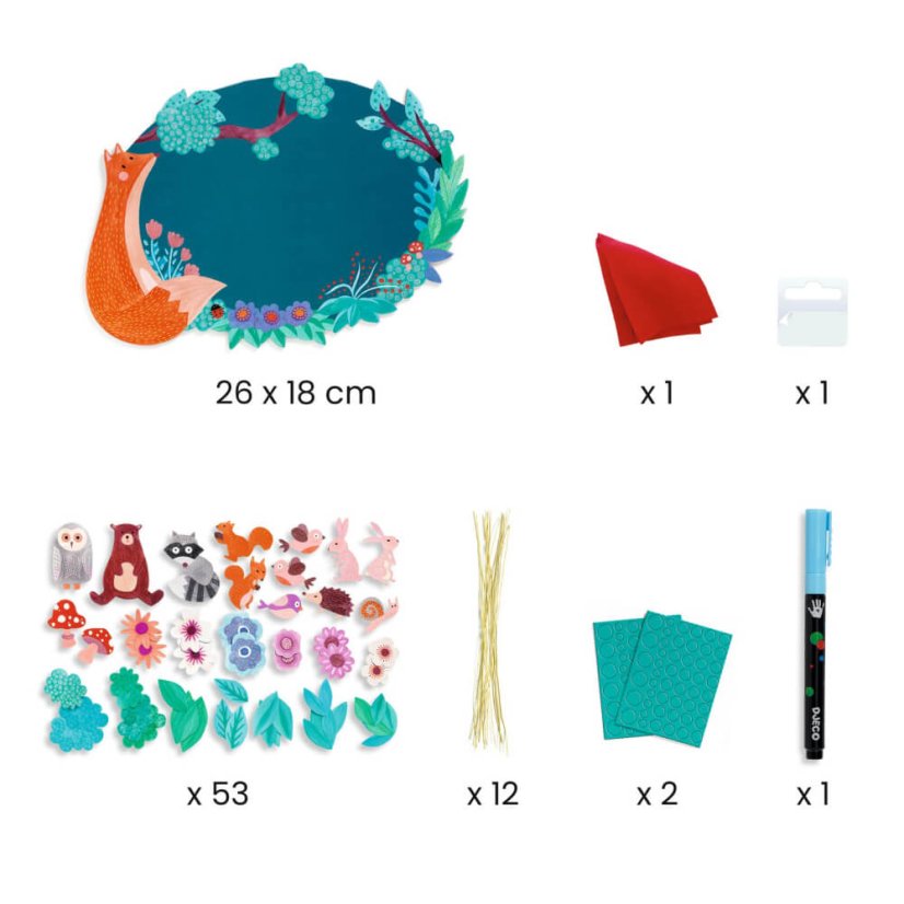 DIY-Vytvor si sám Zotierateľná tabuľka V lese