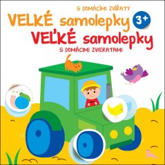 Große Aufkleber mit Haustieren Traktor