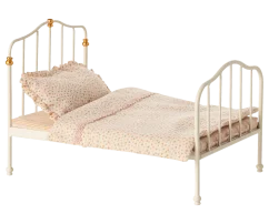 Kovová vintage postel off whit Maileg