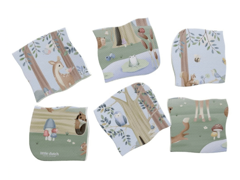 Little Dutch Puzzle do kúpeľa Forest Friends