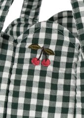 Tragbares Bett green check