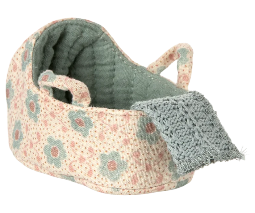 Prenosná postieľka - blue Maileg