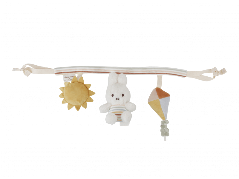 Kette für den Miffy-Kaninchen-Autositz mit Vintage-Streifen