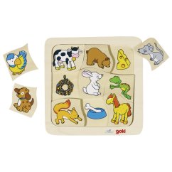 Drevené puzzle Čo jem?