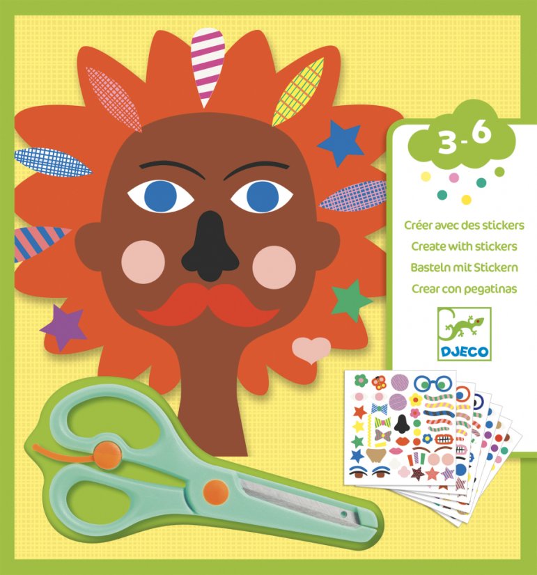 Gestalten mit Aufklebern: Schönheitssalon