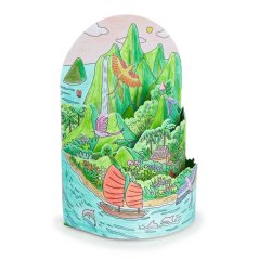 Oben auf... der Insel: 3D-Färbung