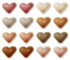 Silikonové formy na muffiny Tilo Heart / rose multi mix