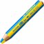 STABILO woody 3in1 Buntstifte, Set bestehend aus 6 zweifarbigen Bleistiften mit Spitzer