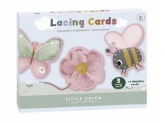 Šnurovacie karty Kvety a motýle Little Dutch
