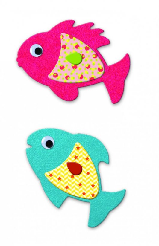 Gestalten mit Aufklebern – Mein süßer kleiner Fisch