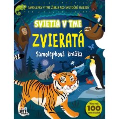 Samolepková knižka svietia v tme Zvieratá