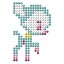 Kreatívna sada Výroba nálepiek Pixel obrázky s kryštálikmi Atelier Midi