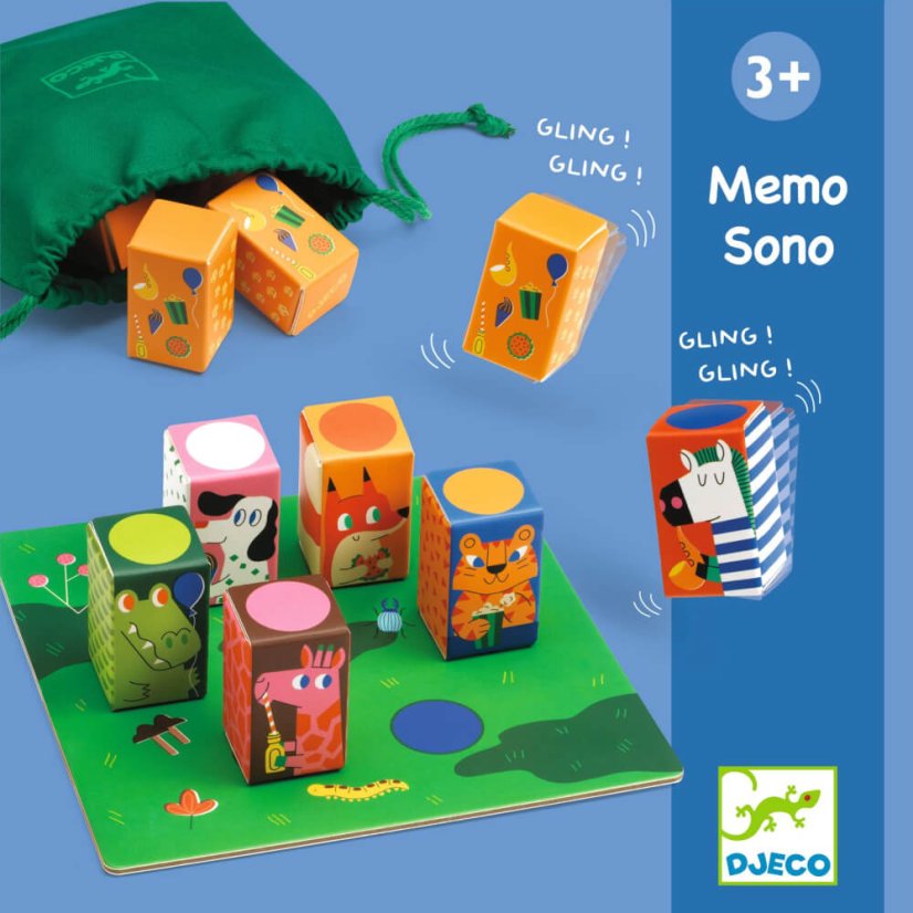 Edukačná stolová hra Memo sono (Zvukové pexeso)