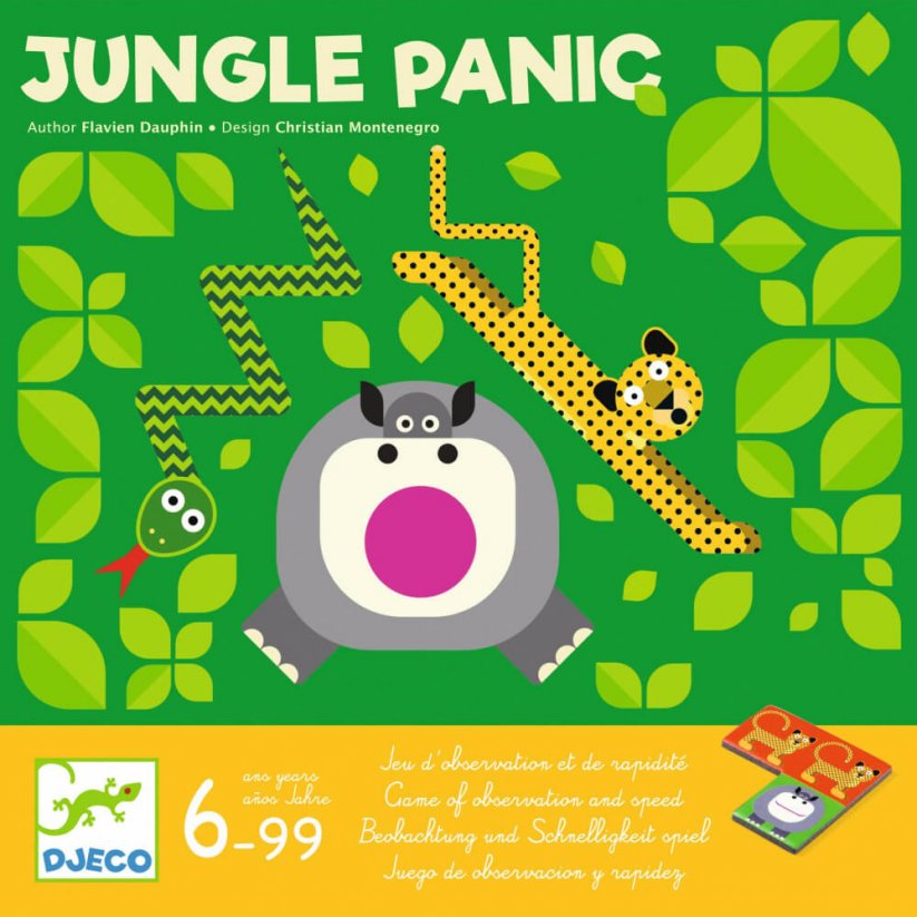 Panic in the Jungle ist ein schnelles Beobachtungsspiel