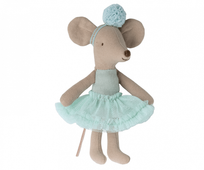 Kleine Schwester von Mouse Ballerina Mint Maileg
