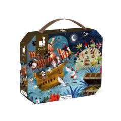 Dětské puzzle Lovci pokladů v kufříku 36 dílů