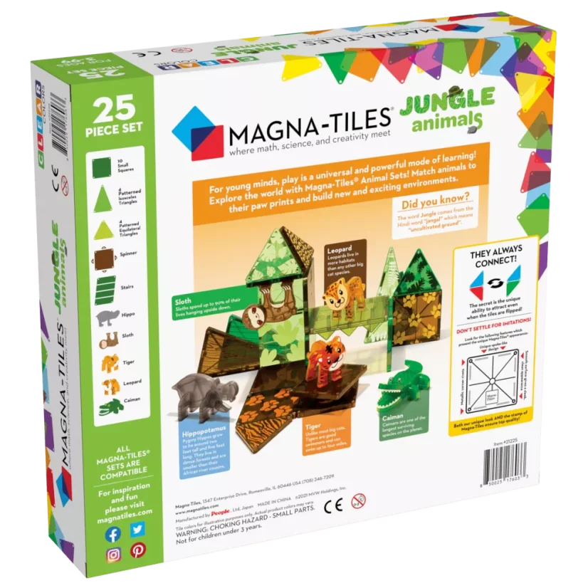 Magnetická stavebnica Jungle 25 dielov