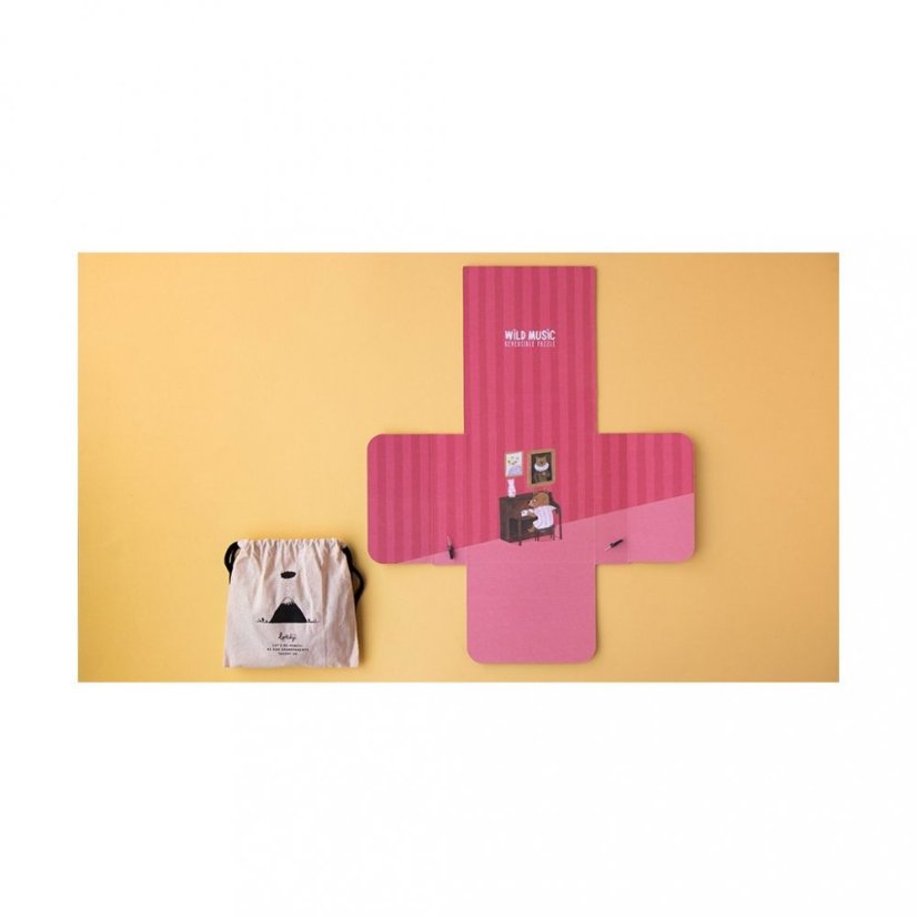 Kapesní puzzle Lesní kapela - 36 dílků