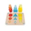 Holzspielzeug zum Einsetzen Wir lernen Formen Farben Größen Montessori-Serie