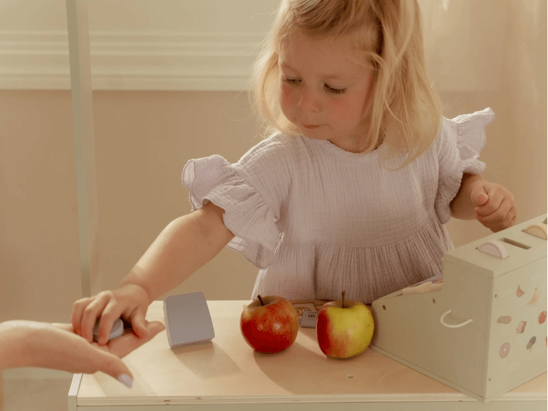 Little Dutch Registrierkasse mit Scanner und Kartenleser, Holz
