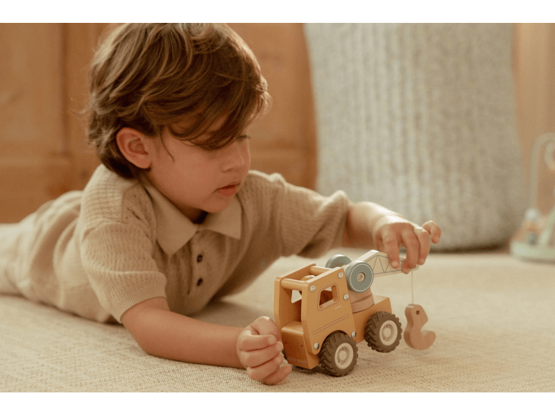 Little Dutch Autožeriav drevený