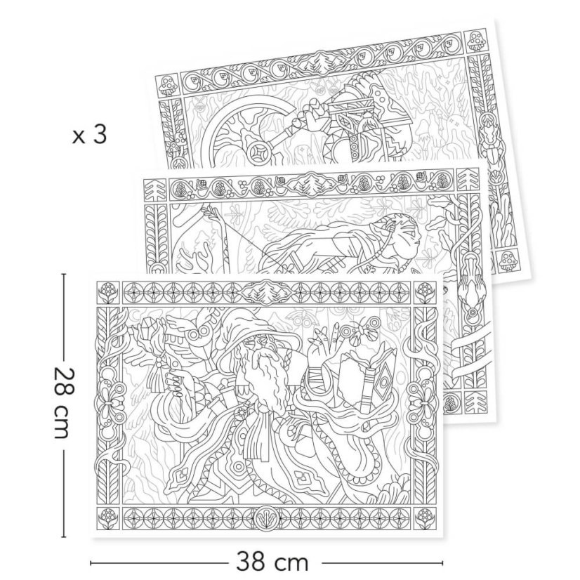 Große Malvorlagen Helden (3 Poster)