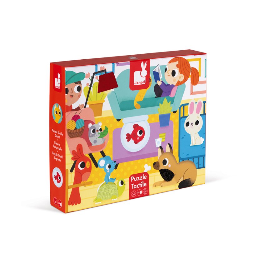 Dotykové puzzle Domáce zvieratká 20 ks