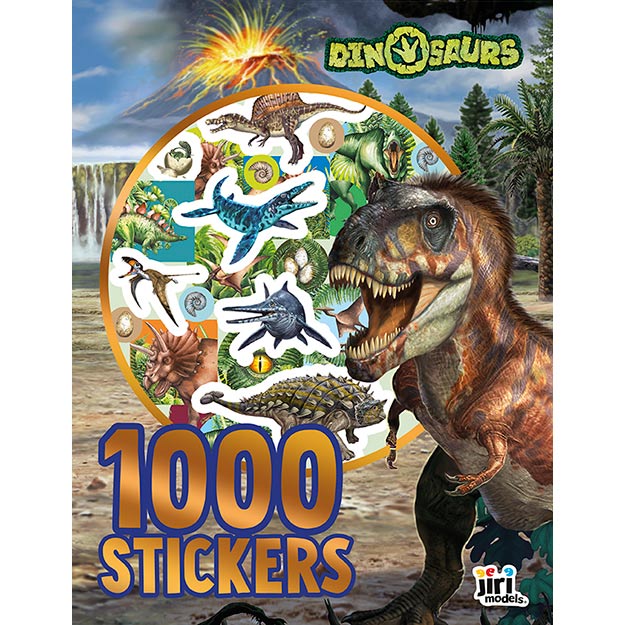 1 000 samolepiek v zošite Dinosaury