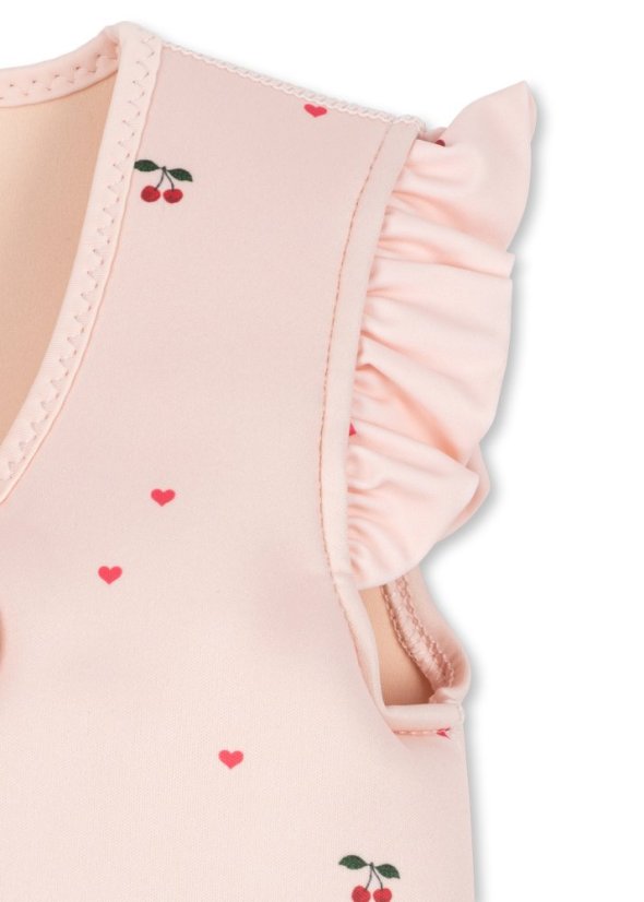 Neoprénová plávacia vesta Cherry rose