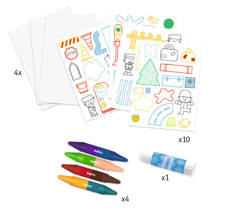 Erschaffen Sie eine Welt der Transportmittel – eine Collage