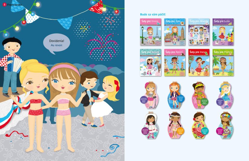 Šaty pro NEVĚSTY - Kniha samolepek