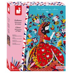 Kreatívna sada Princezné z rozprávok farebný piesok s trblietkami Atelier Maxi