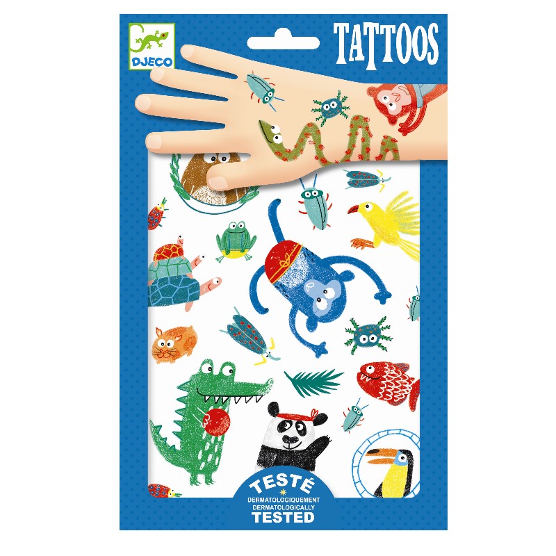 Temporäres Tattoo Tiere